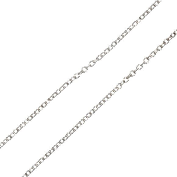 TIFFANY&Co. Double open heart Necklace 0.4"＆0.3" Silver925/K18 Pink Gold... - Picture 4 of 6